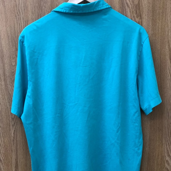 Men's Vineyard Vines Slim Fit Polo Shirt Teal - Picture 4 of 4
